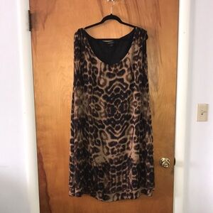 Animal Print Sleeveless Dress